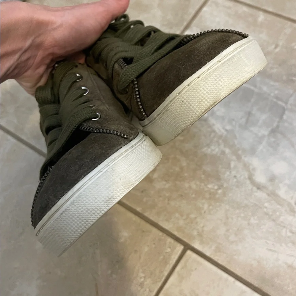 Frye & Co Sindy Suede Leather Sneakers 9M Low Top Fall